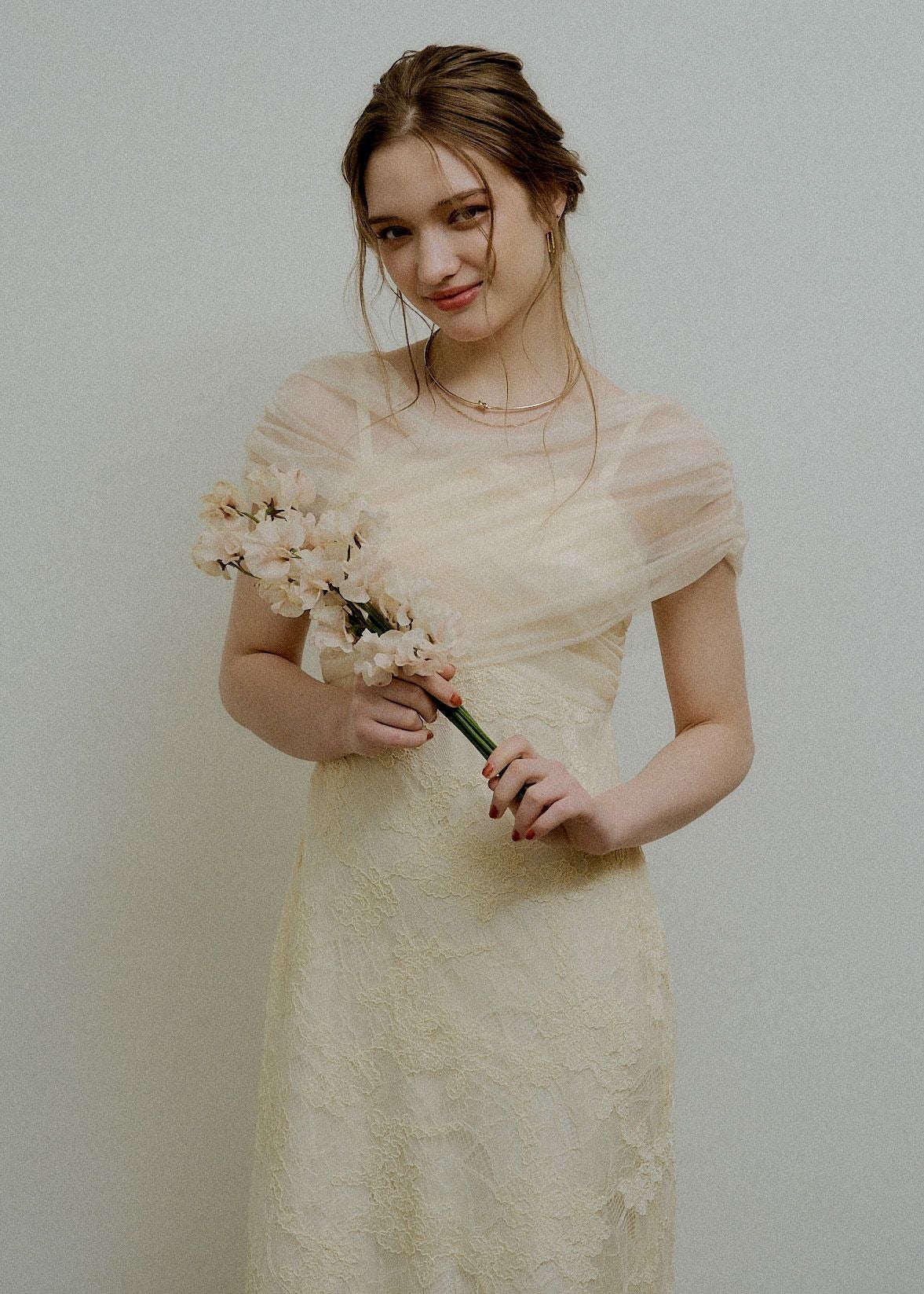 Cross tulle design flare dressのドレス|Dorry Doll / LE'RURE