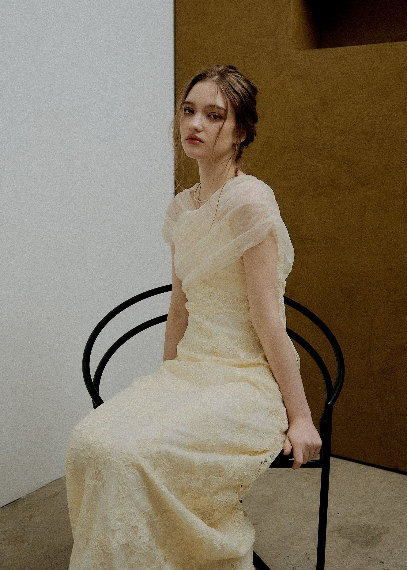 Cross tulle design flare dressのドレス|Dorry Doll / LE'RURE