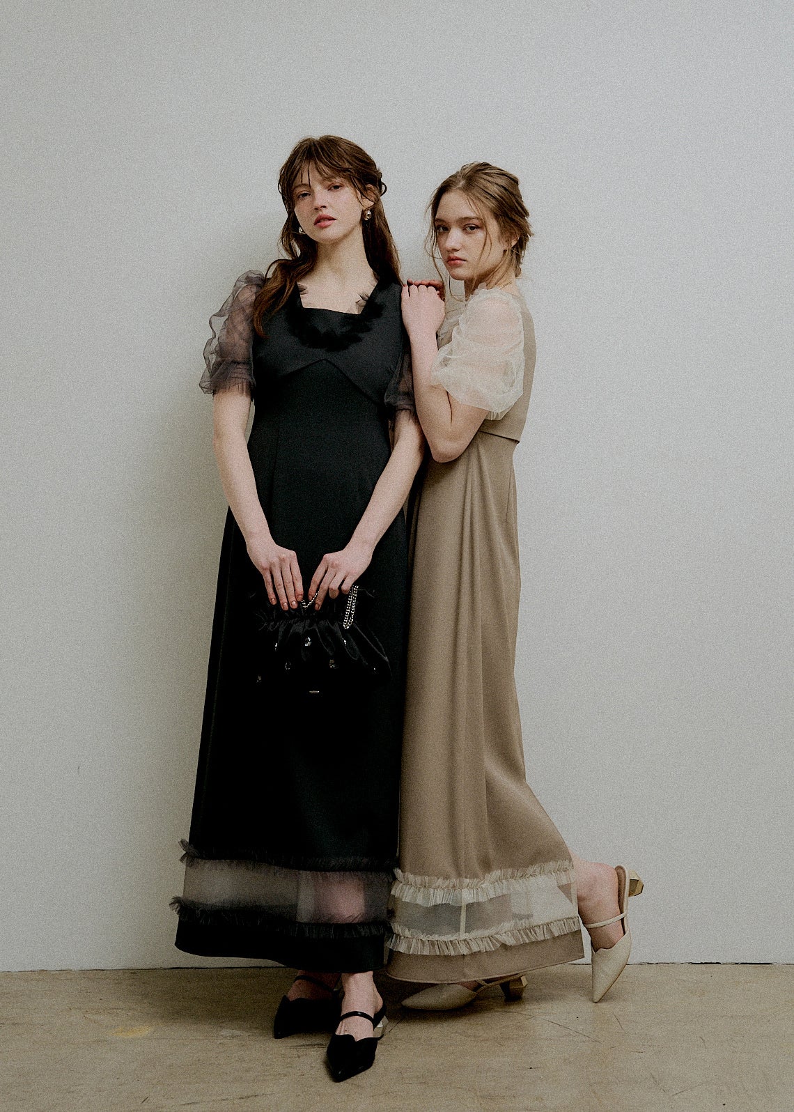 Flower tulle frill line dressのドレス|Dorry Doll / LE'RURE