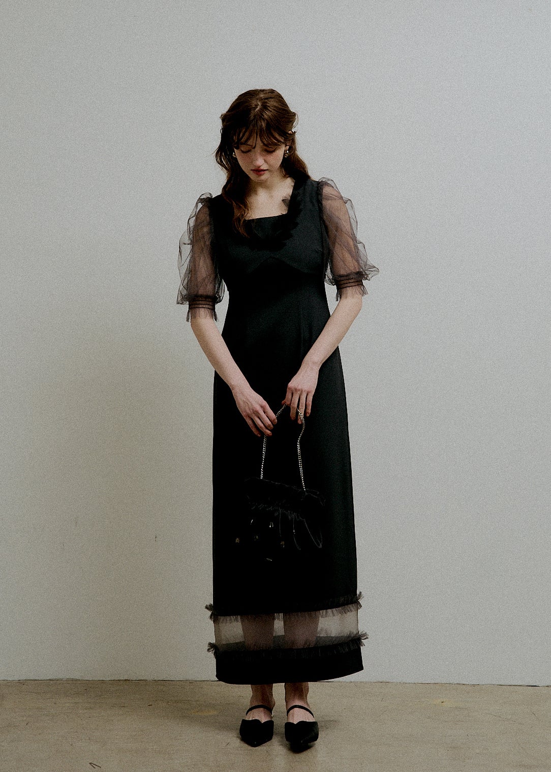 Flower tulle frill line dressのドレス|Dorry Doll / LE'RURE
