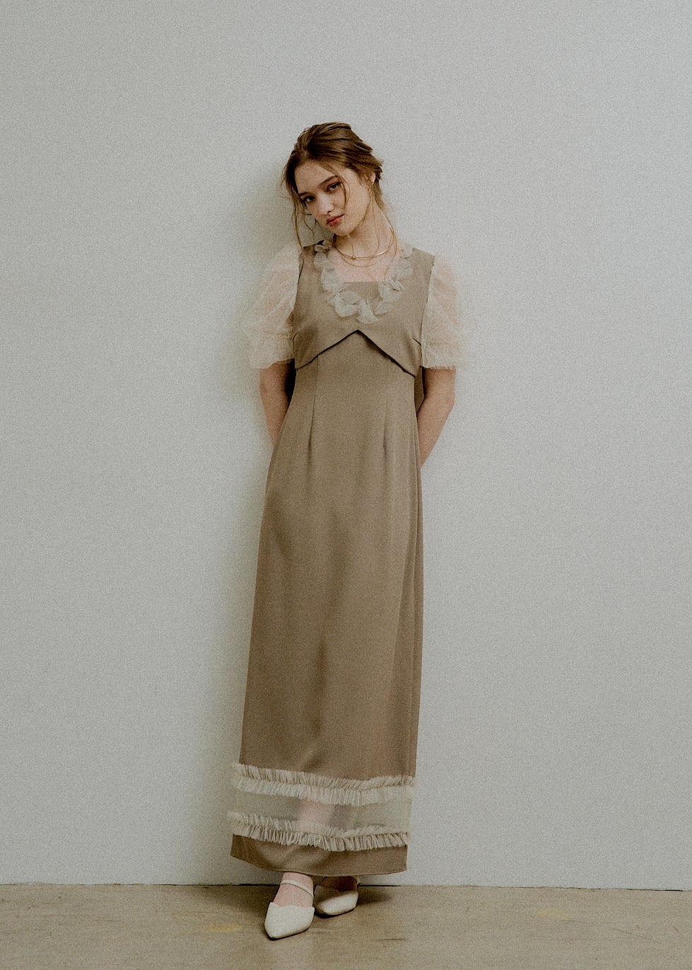 Flower tulle frill line dressのドレス|Dorry Doll / LE'RURE