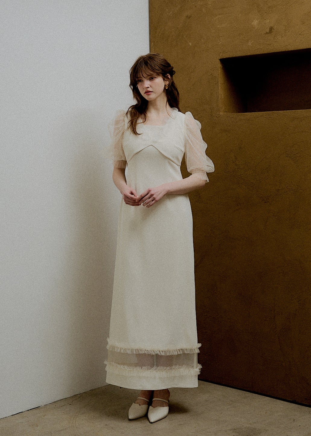 Flower tulle frill line dressのドレス|Dorry Doll / LE'RURE