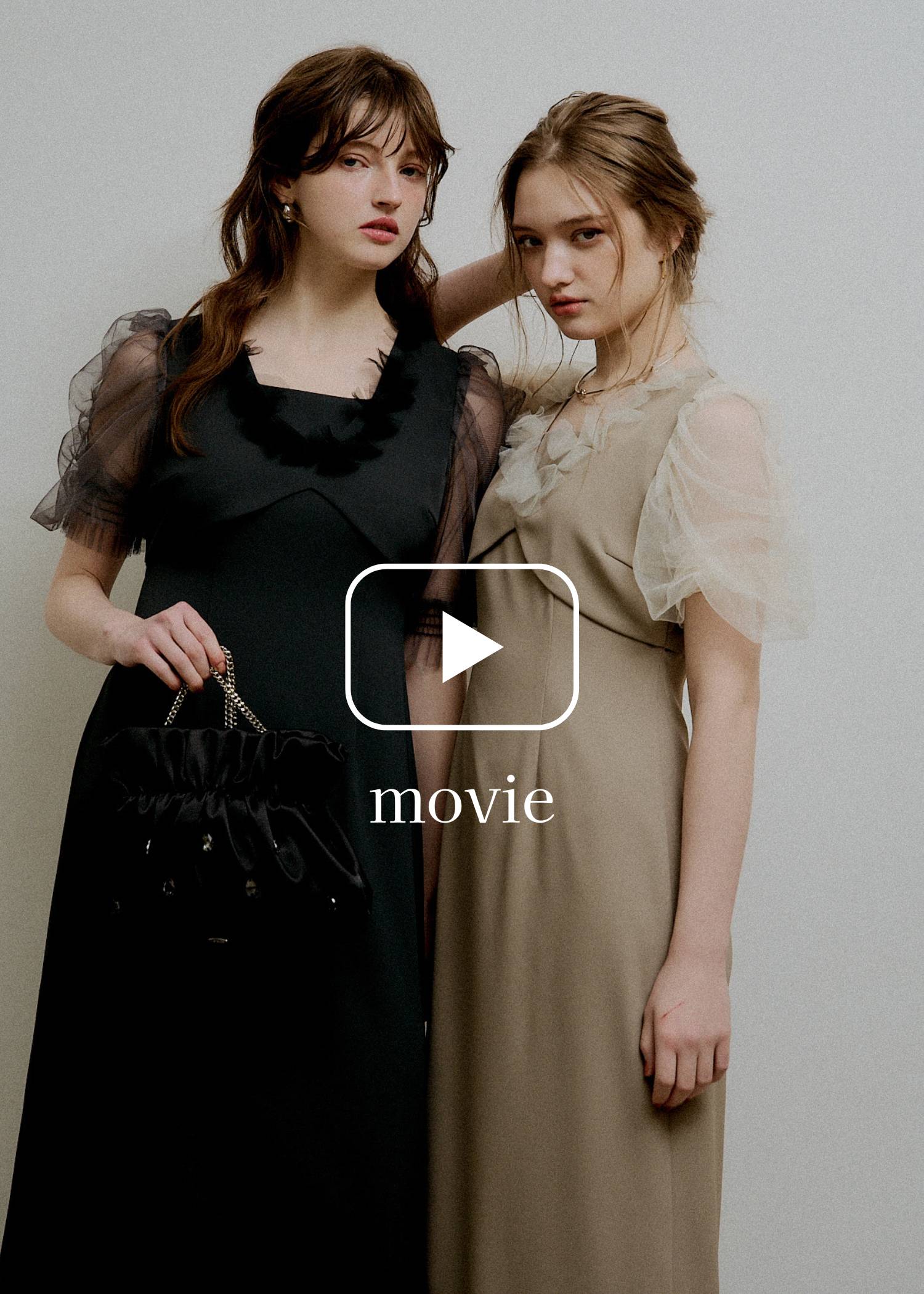 Flower tulle frill line dressのドレス|Dorry Doll / LE'RURE