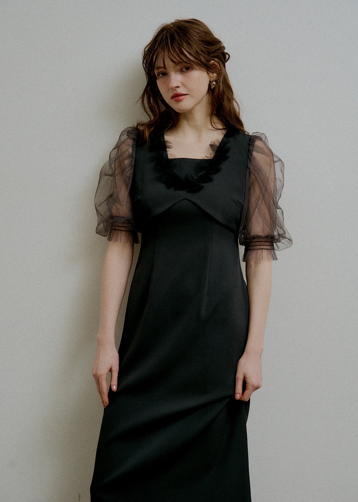 Flower tulle frill line dressのドレス|Dorry Doll / LE'RURE