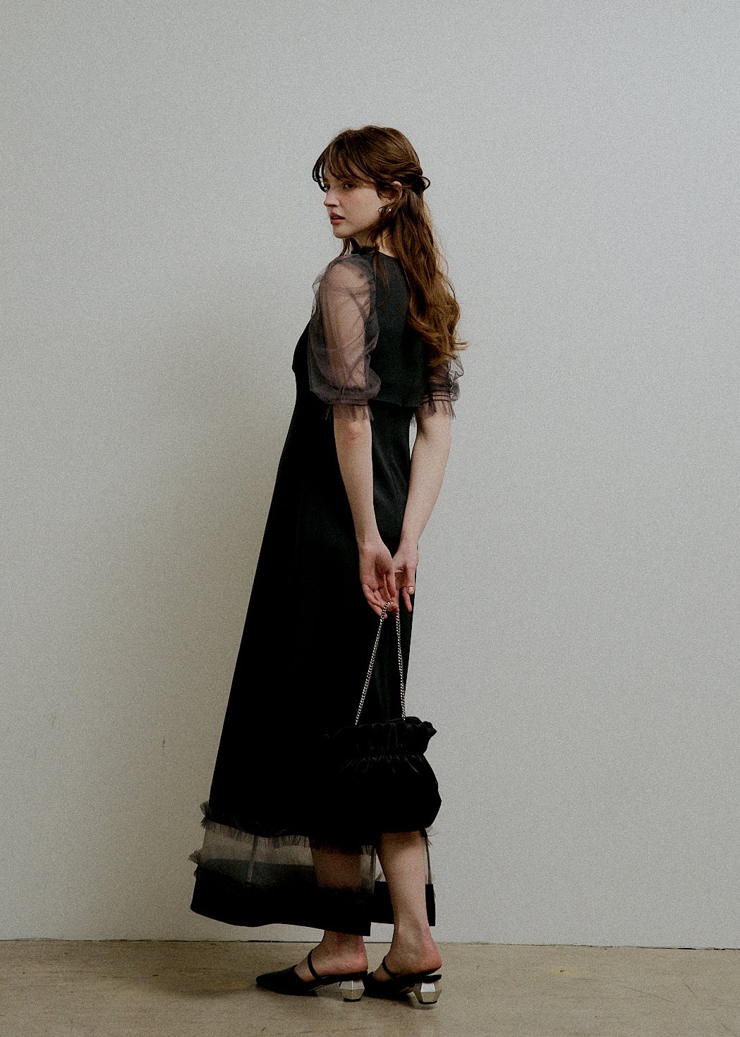 Flower tulle frill line dressのドレス|Dorry Doll / LE'RURE