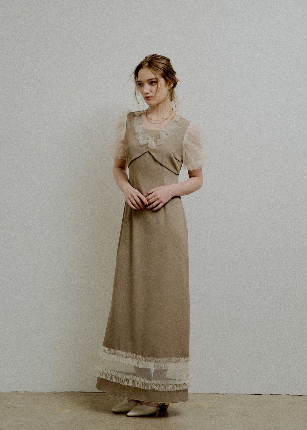 Flower tulle frill line dressのドレス|Dorry Doll / LE'RURE