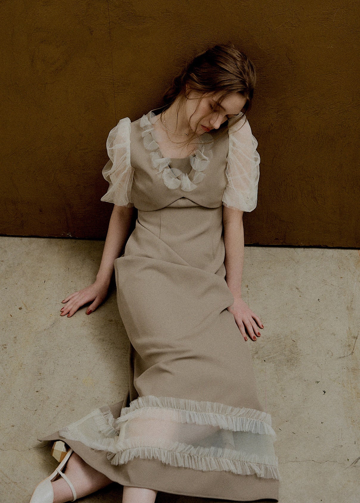新作✨新品 Flower tulle frill line ドレス 結婚式 M Flower tulle frill line dressのドレス|Dorry Doll / LE'RURE