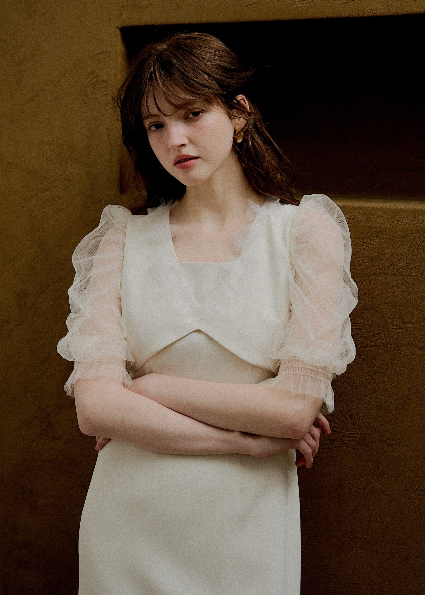 Flower tulle frill line dressのドレス|Dorry Doll / LE'RURE