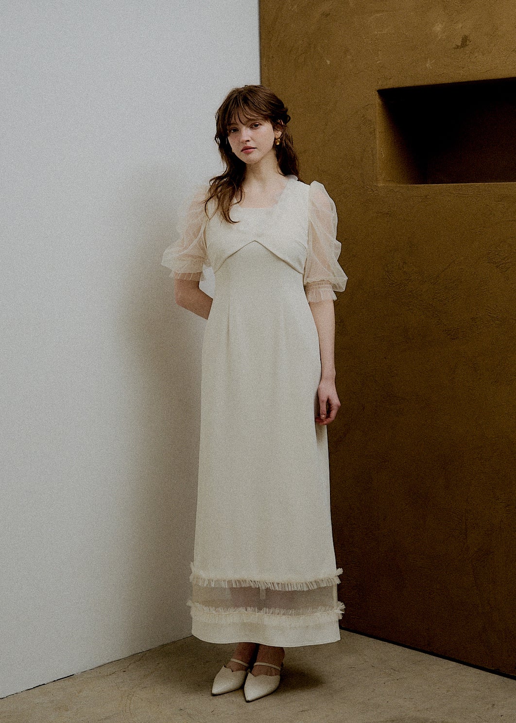 Flower tulle frill line dressのドレス|Dorry Doll / LE'RURE