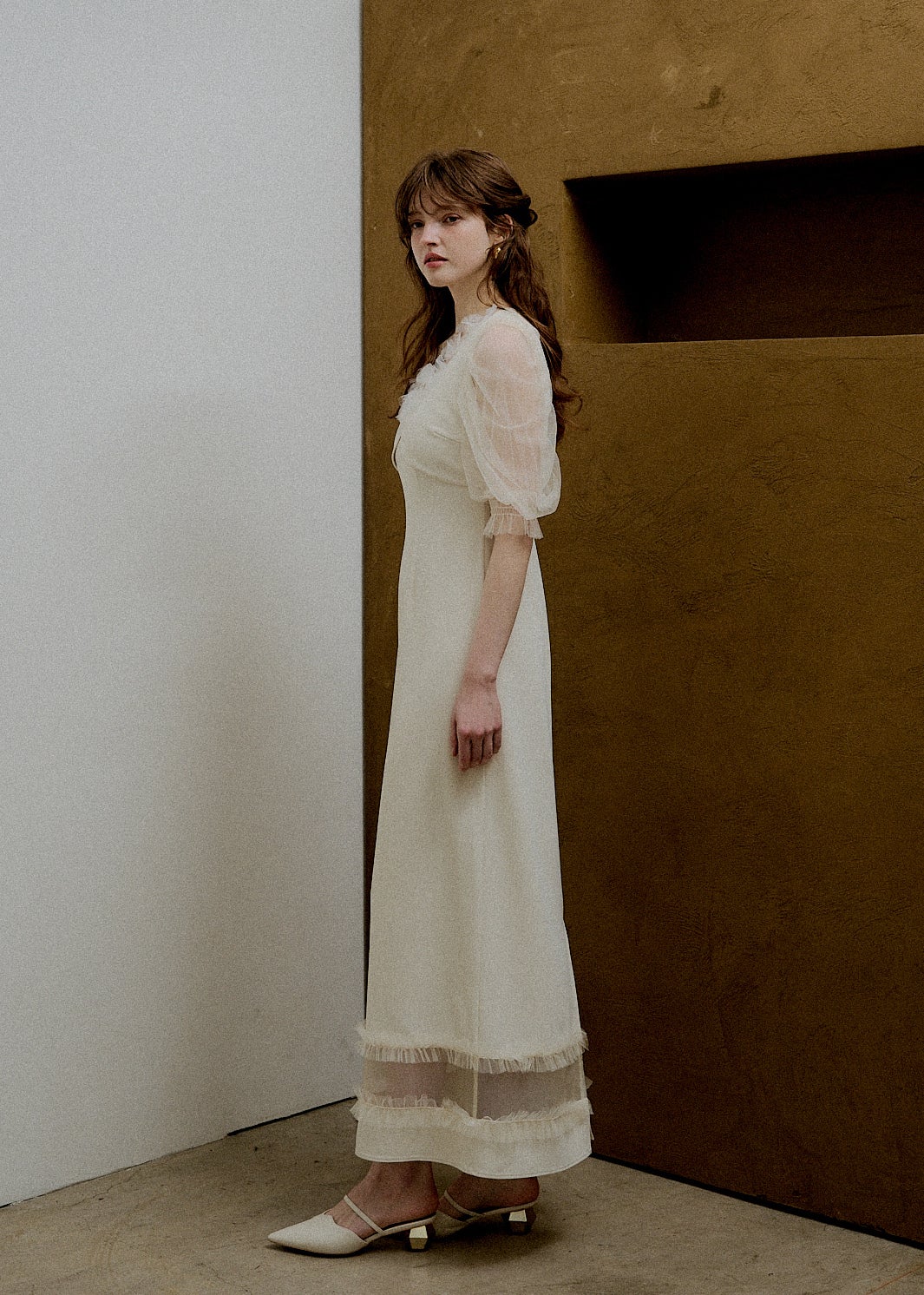 Flower tulle frill line dressのドレス|Dorry Doll / LE'RURE