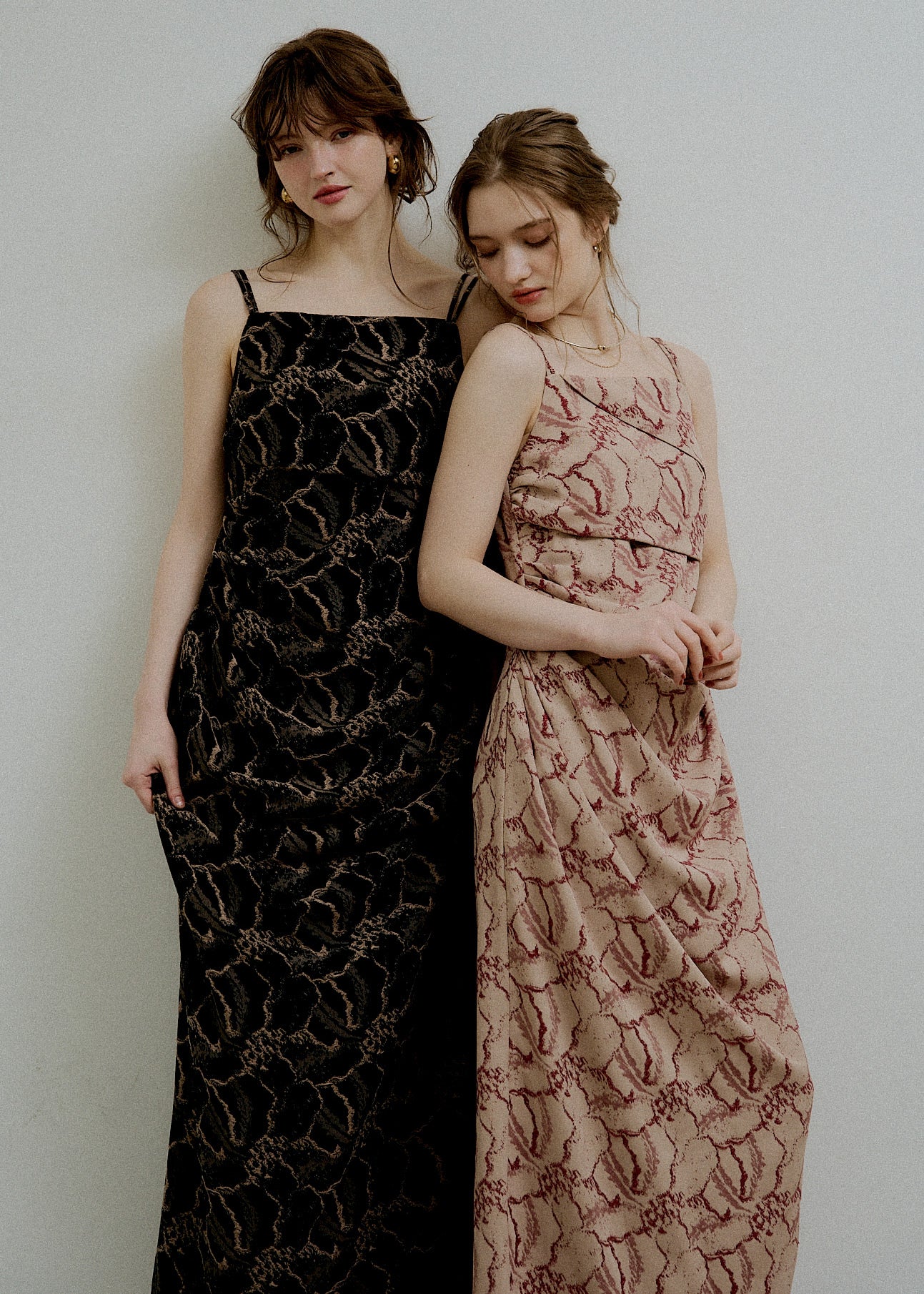 Jacquard cami drape dressのドレス|Dorry Doll / LE'RURE