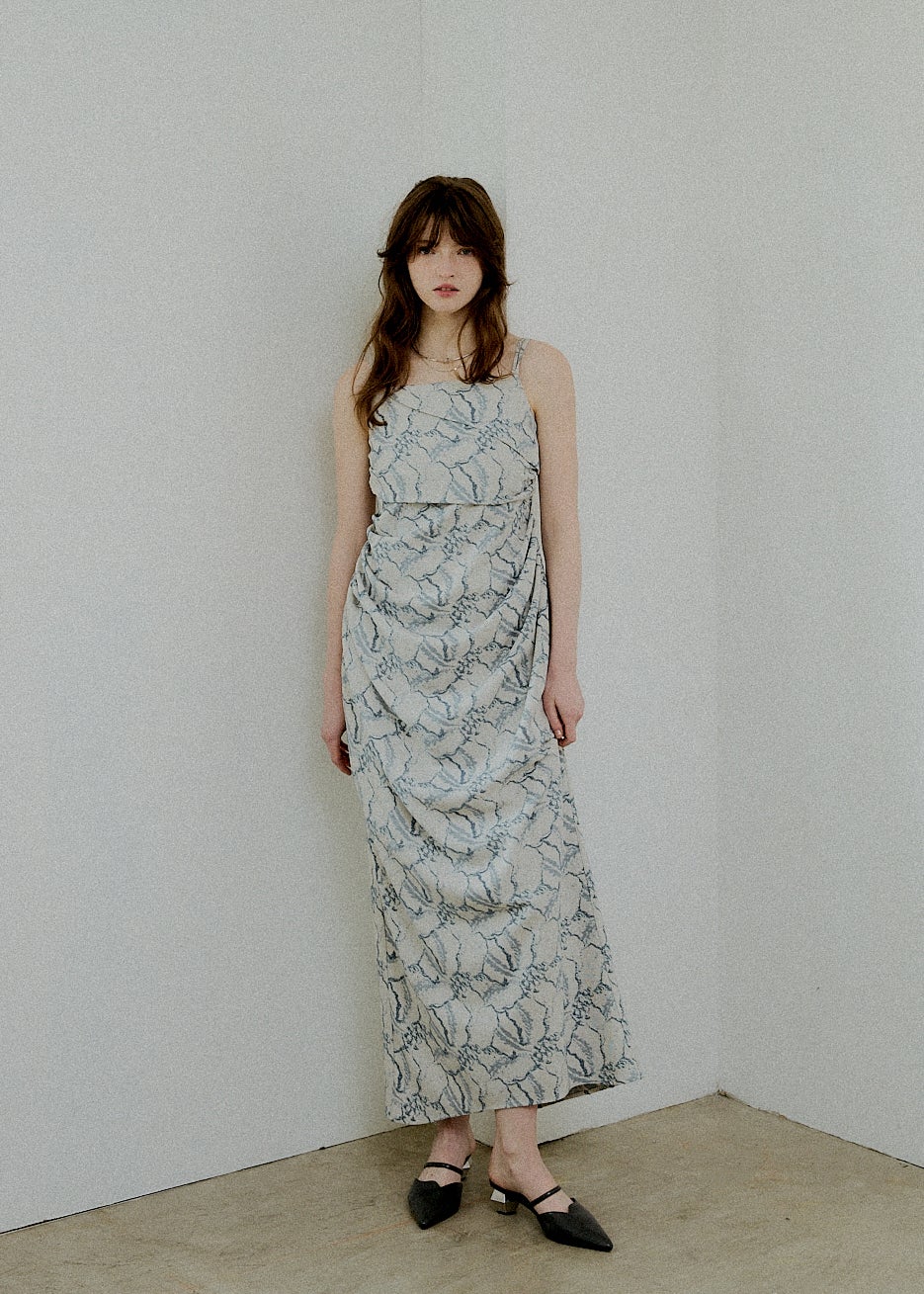 Jacquard cami drape dressのドレス|Dorry Doll / LE'RURE