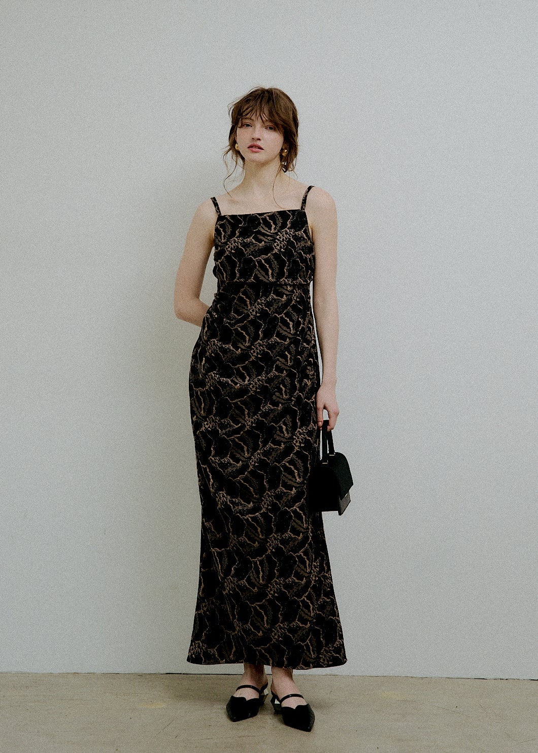 Jacquard cami drape dressのドレス|Dorry Doll / LE'RURE