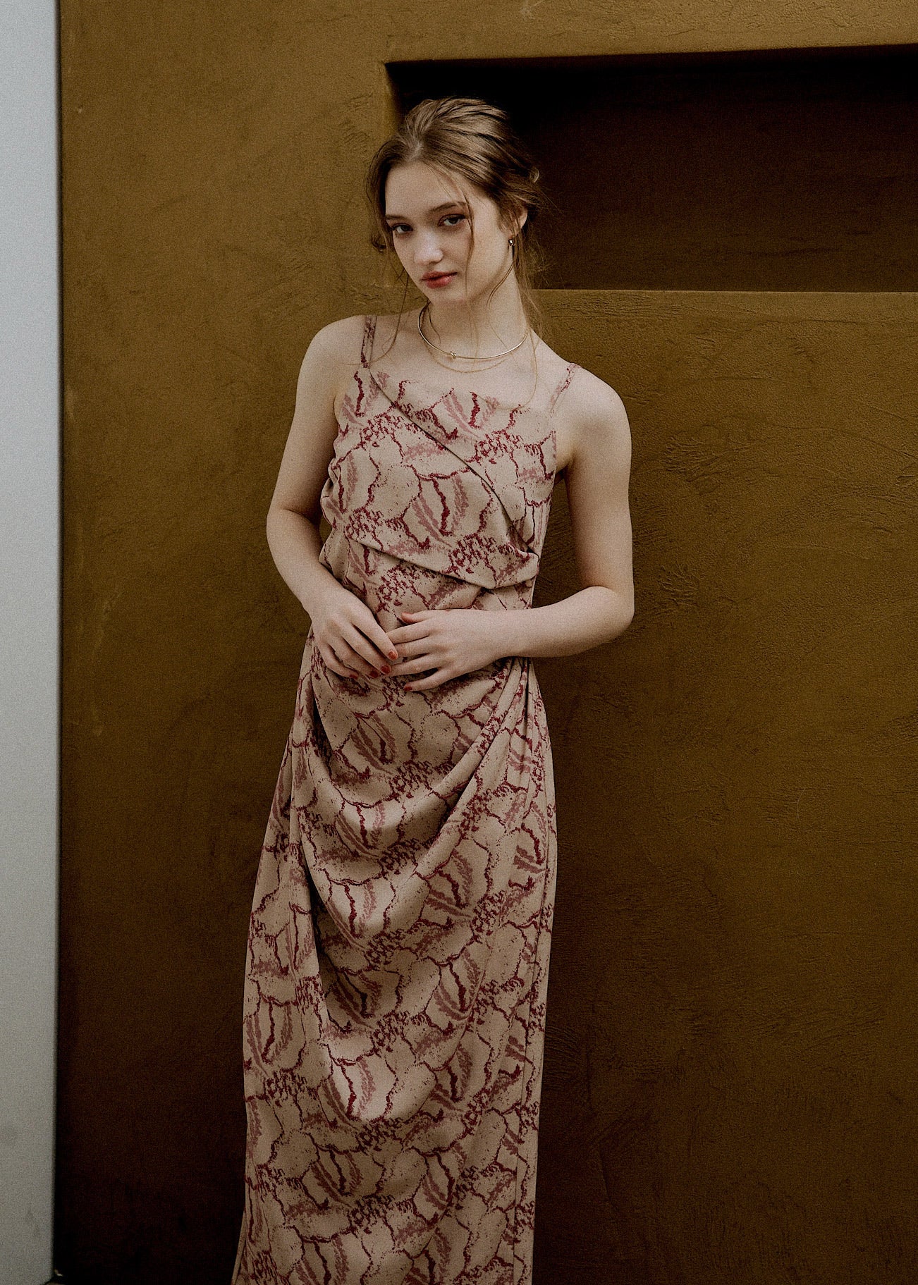 Jacquard cami drape dressのドレス|Dorry Doll / LE'RURE