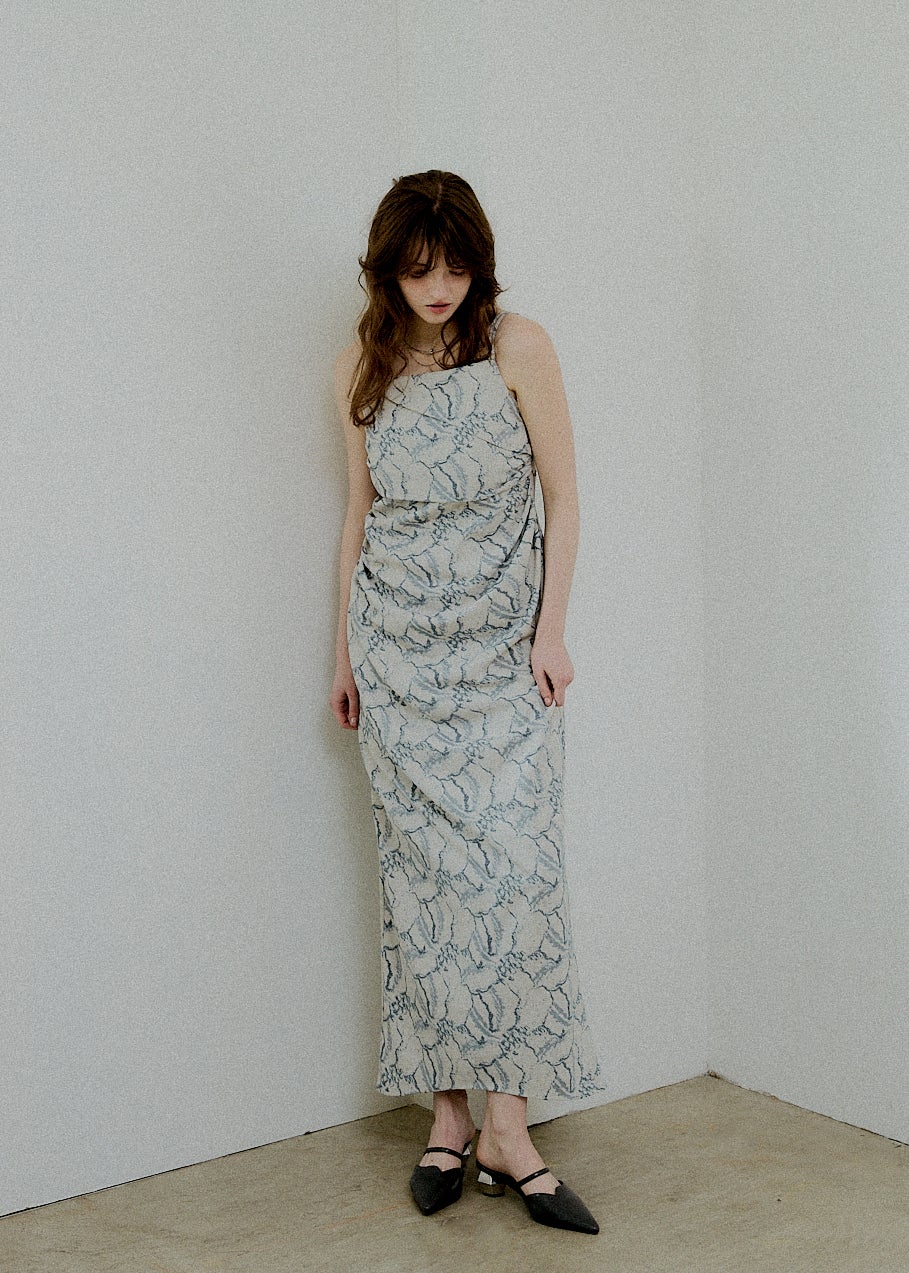 Jacquard cami drape dressのドレス|Dorry Doll / LE'RURE