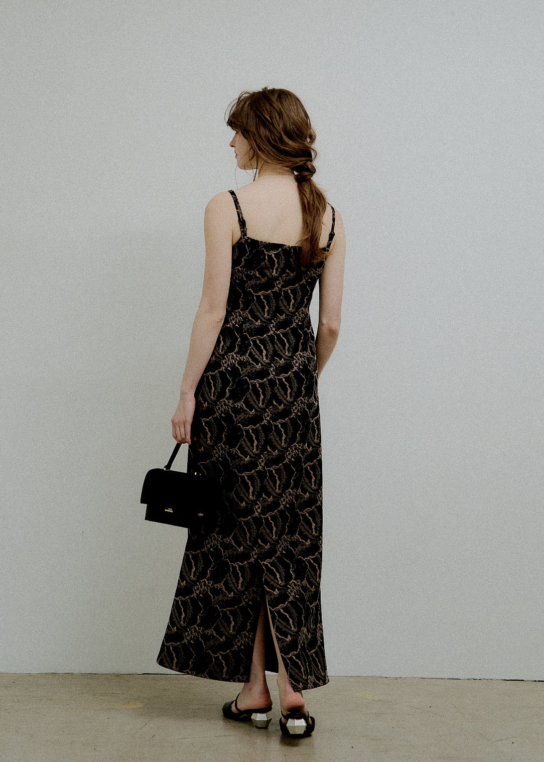 Jacquard cami drape dressのドレス|Dorry Doll / LE'RURE