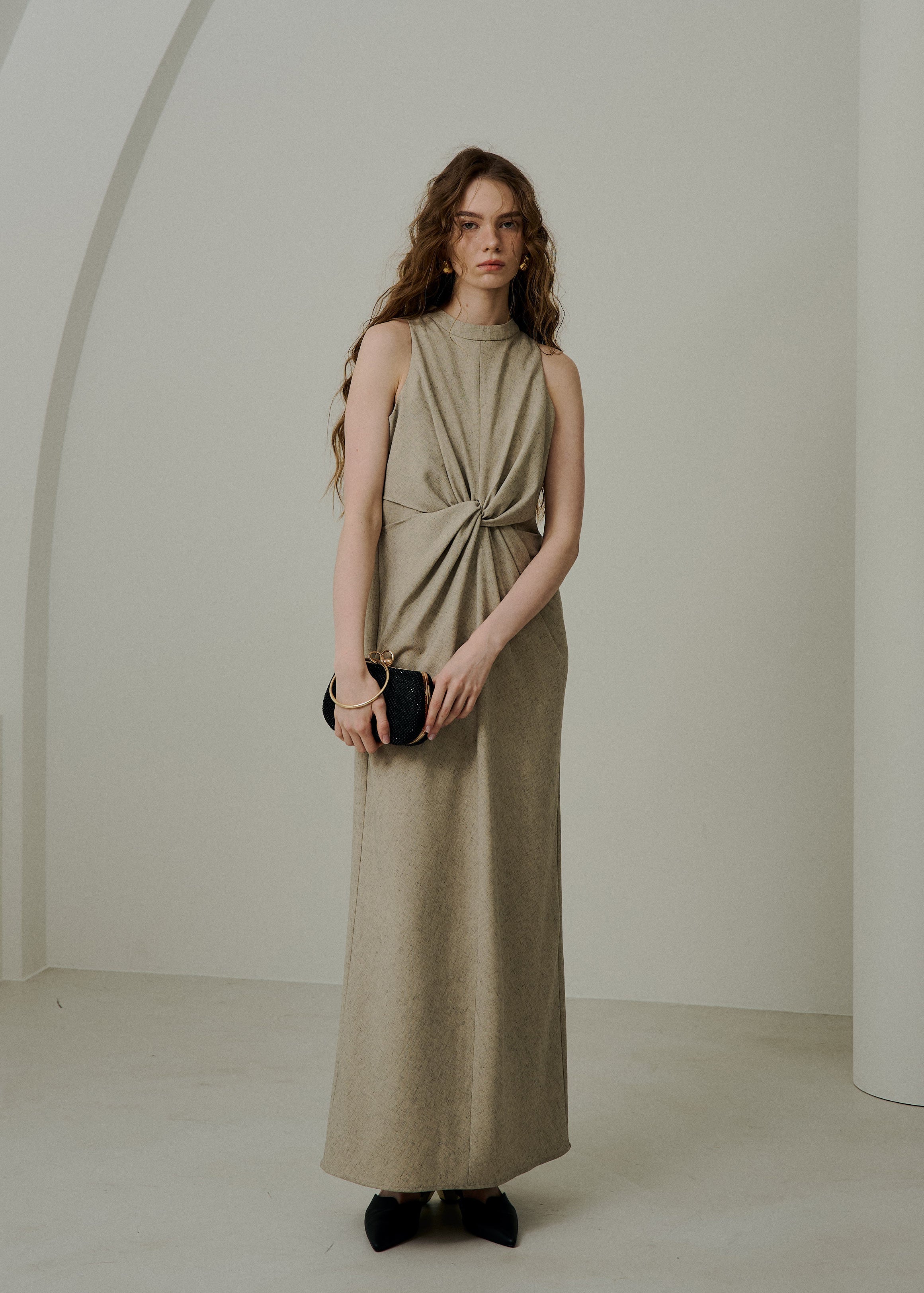 Knot design melange dressのドレス|Dorry Doll / LE'RURE