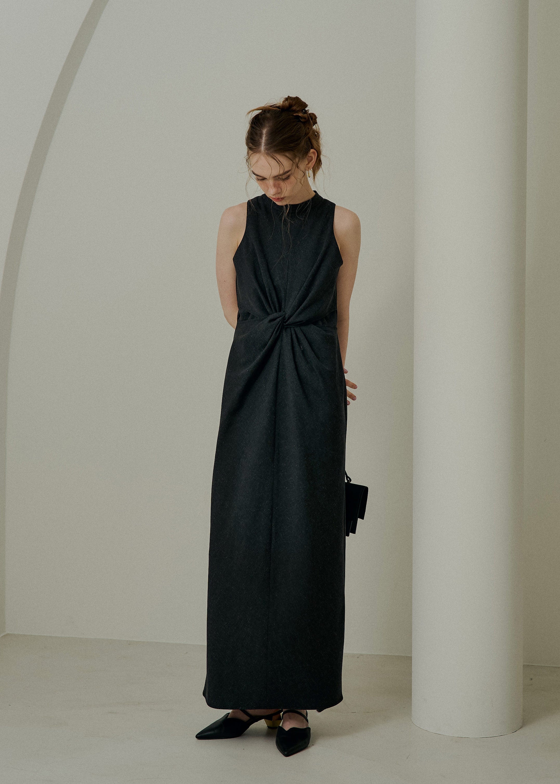 Knot design melange dressのドレス|Dorry Doll / LE'RURE