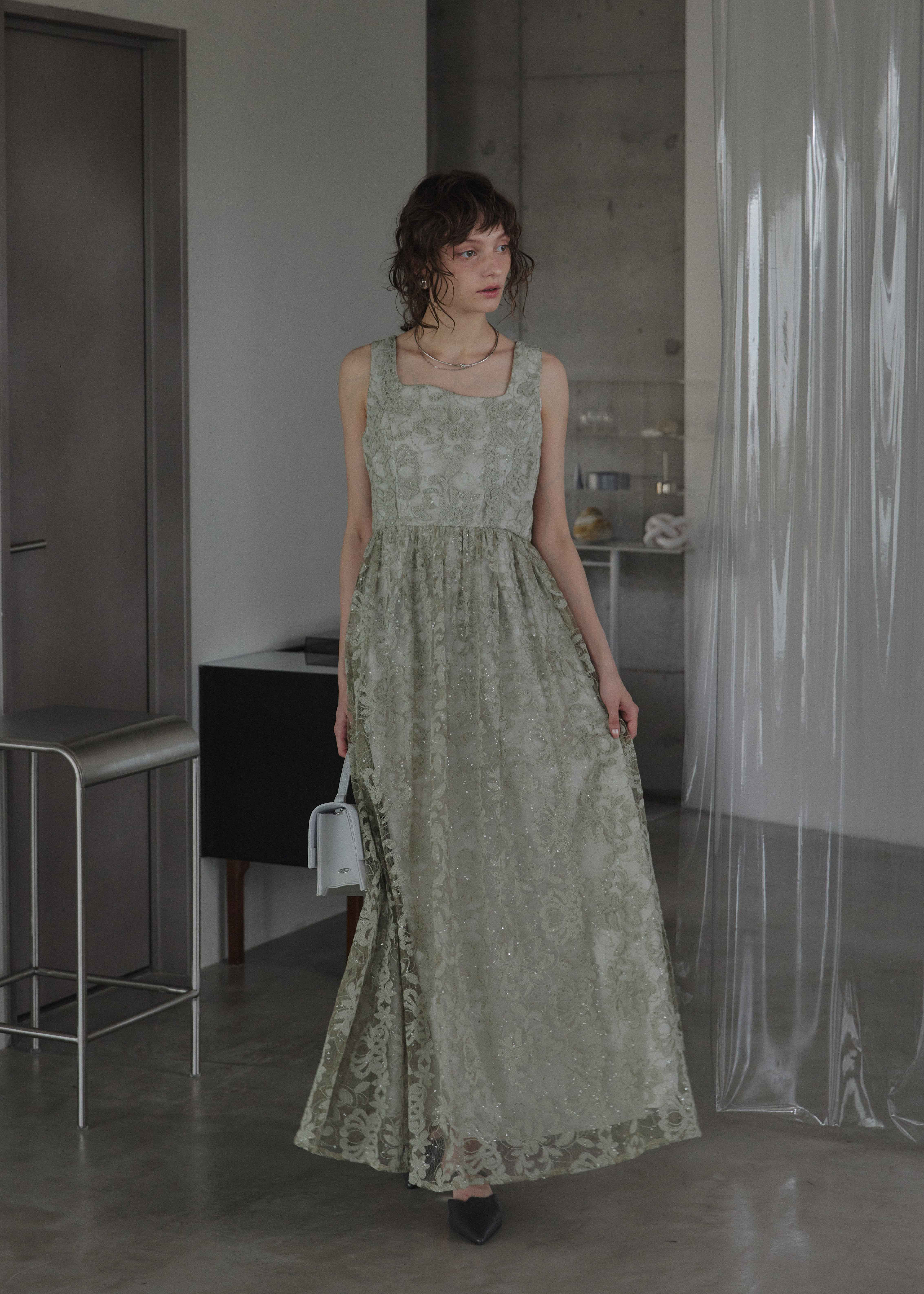 Sparkle lace A-line dressのドレス|Dorry Doll / LE'RURE