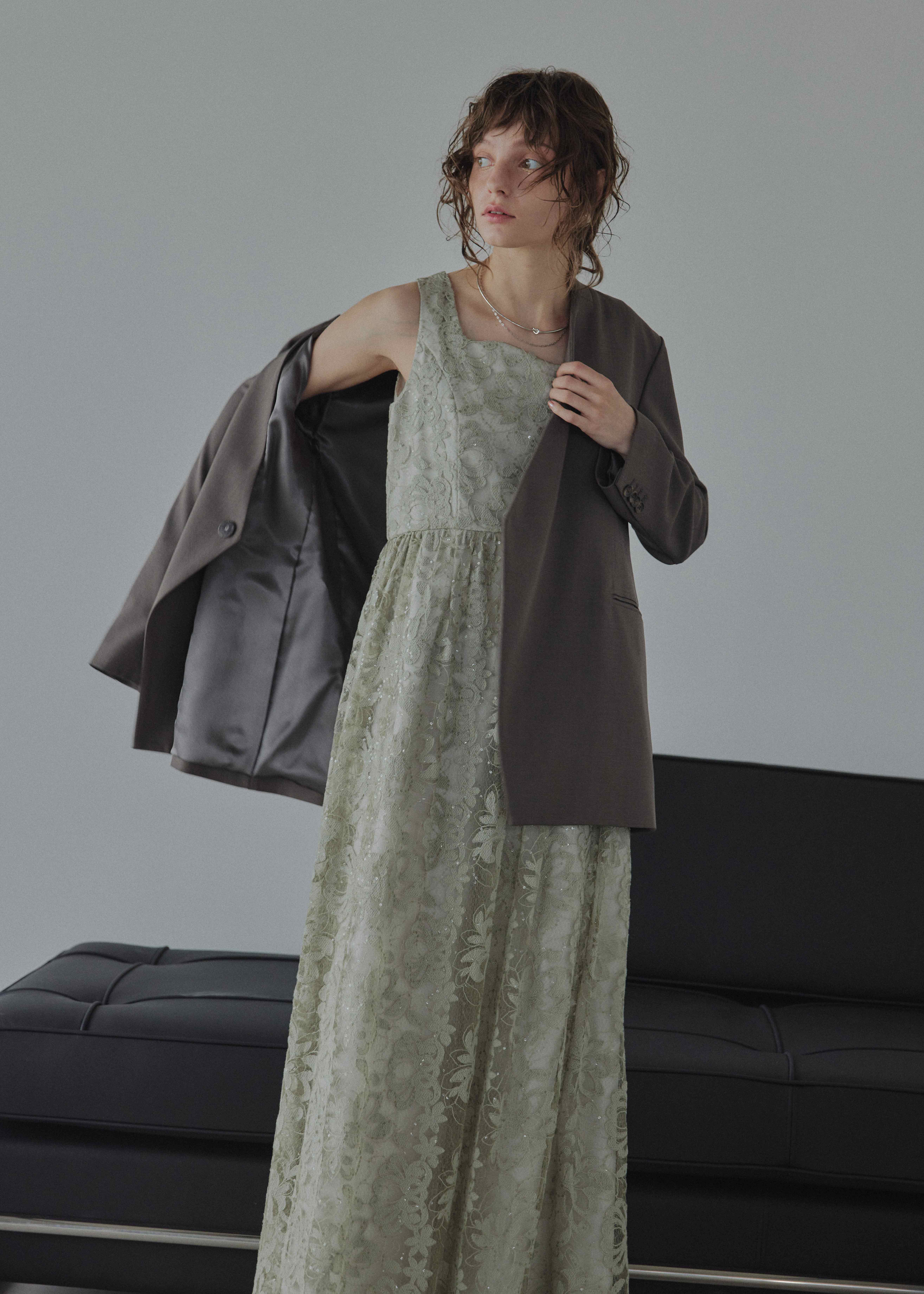 Sparkle lace A-line dressのドレス|Dorry Doll / LE'RURE