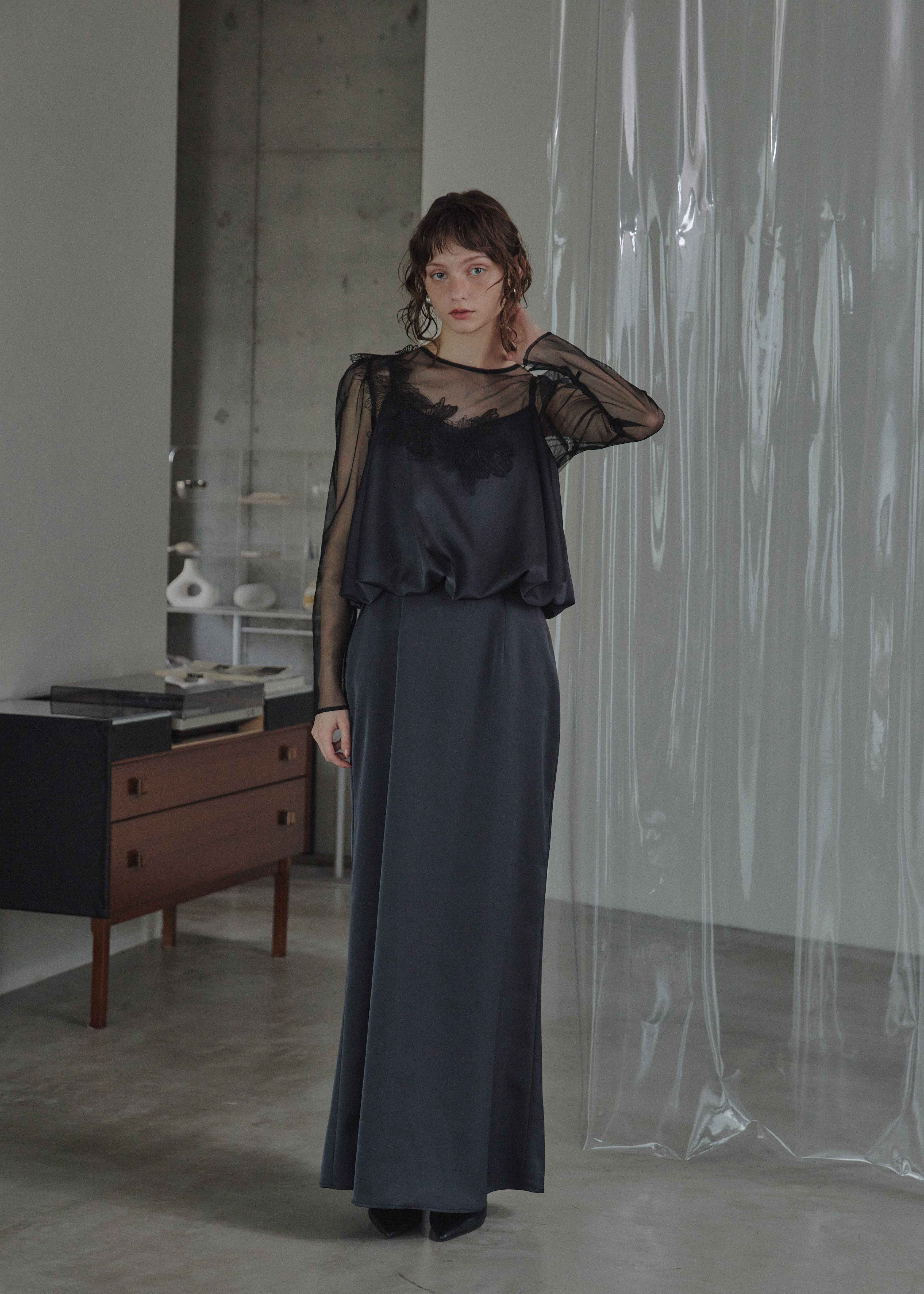 Lace motif balloon hem dressのドレス|Dorry Doll / LE'RURE
