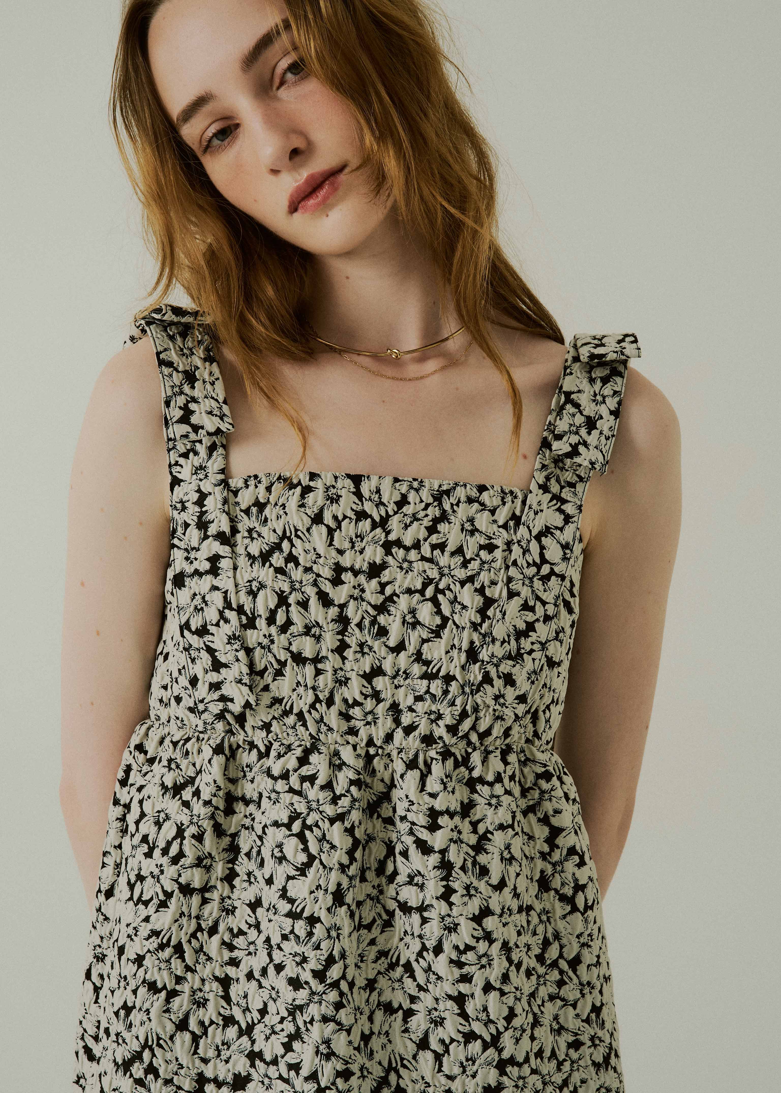 Jacquard ribbon tiered onepieceのドレス|Dorry Doll / LE'RURE