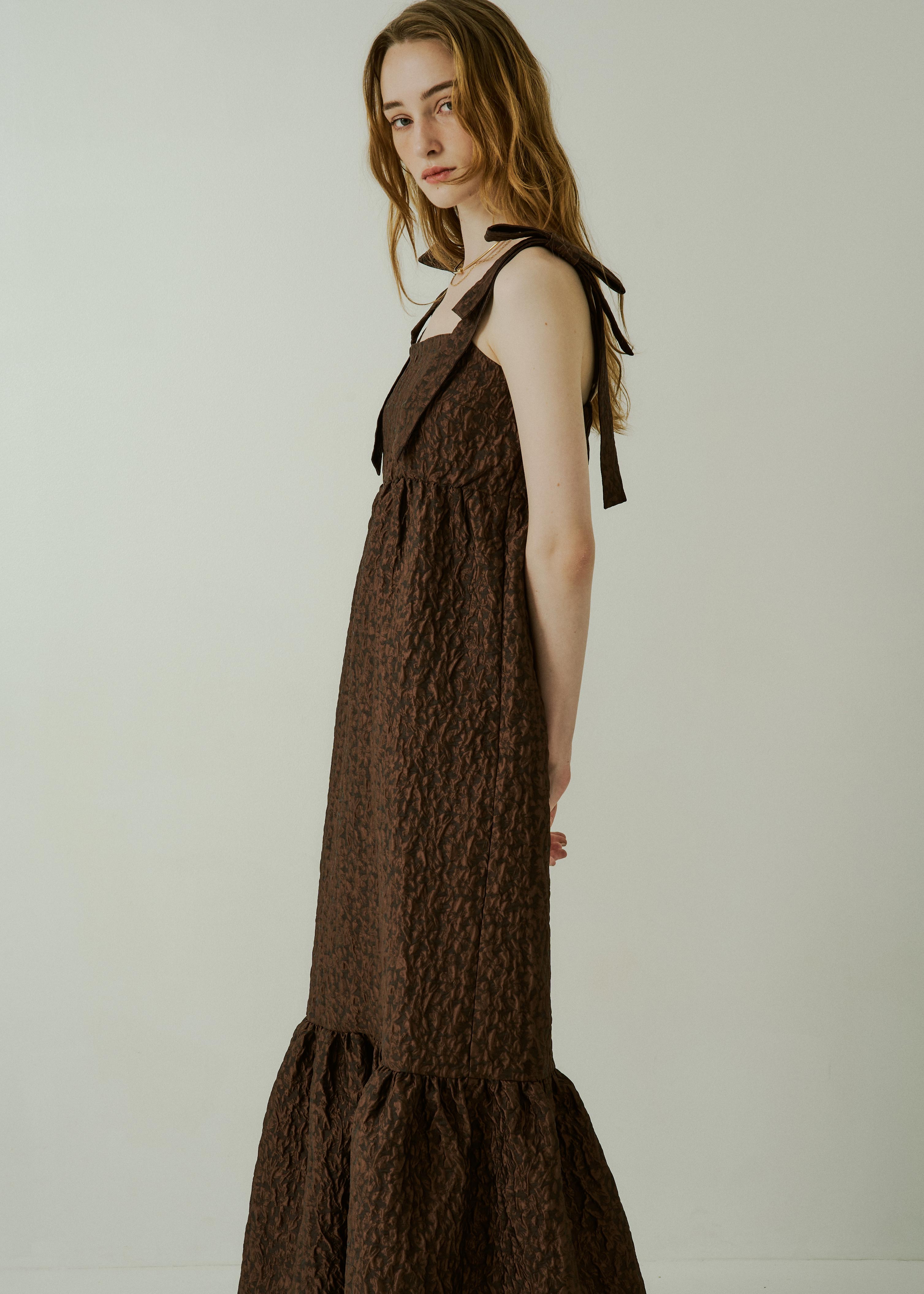 Jacquard ribbon tiered onepieceのドレス|Dorry Doll / LE'RURE