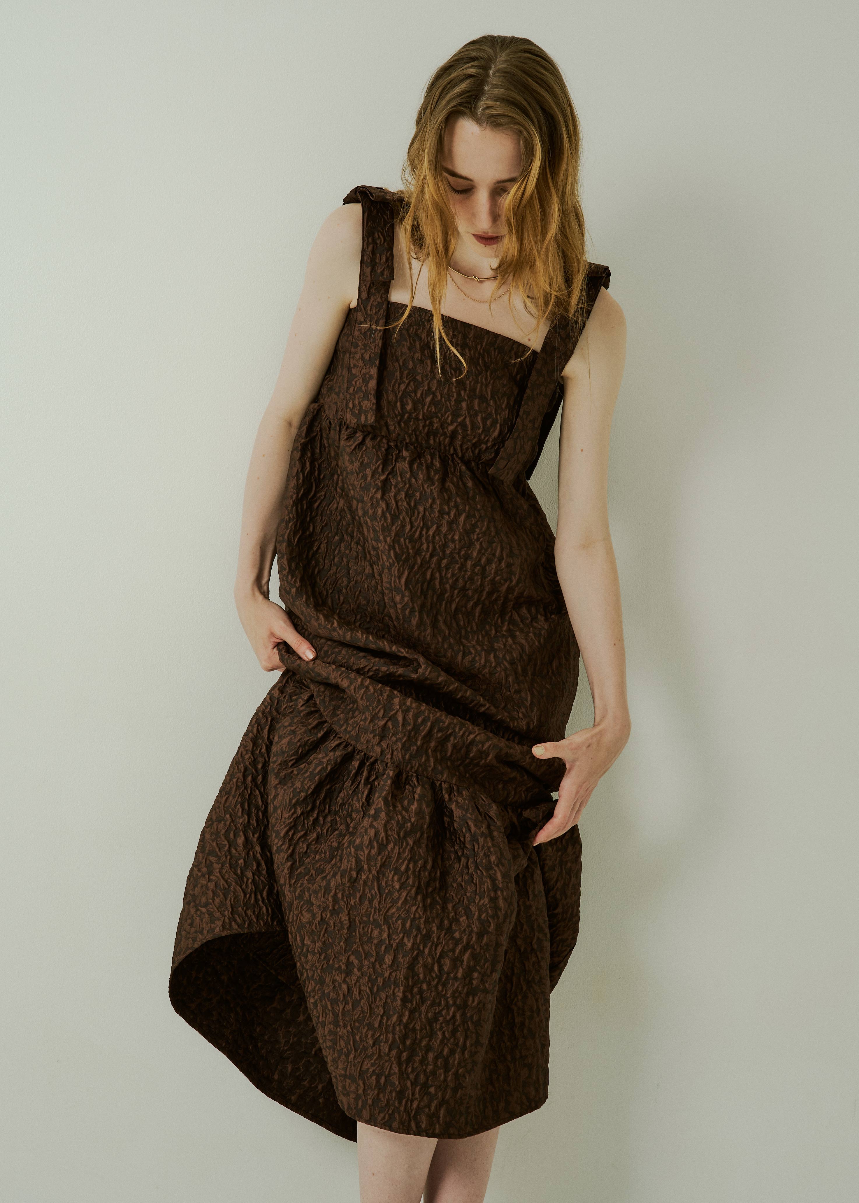 Jacquard ribbon tiered onepieceのドレス|Dorry Doll / LE'RURE