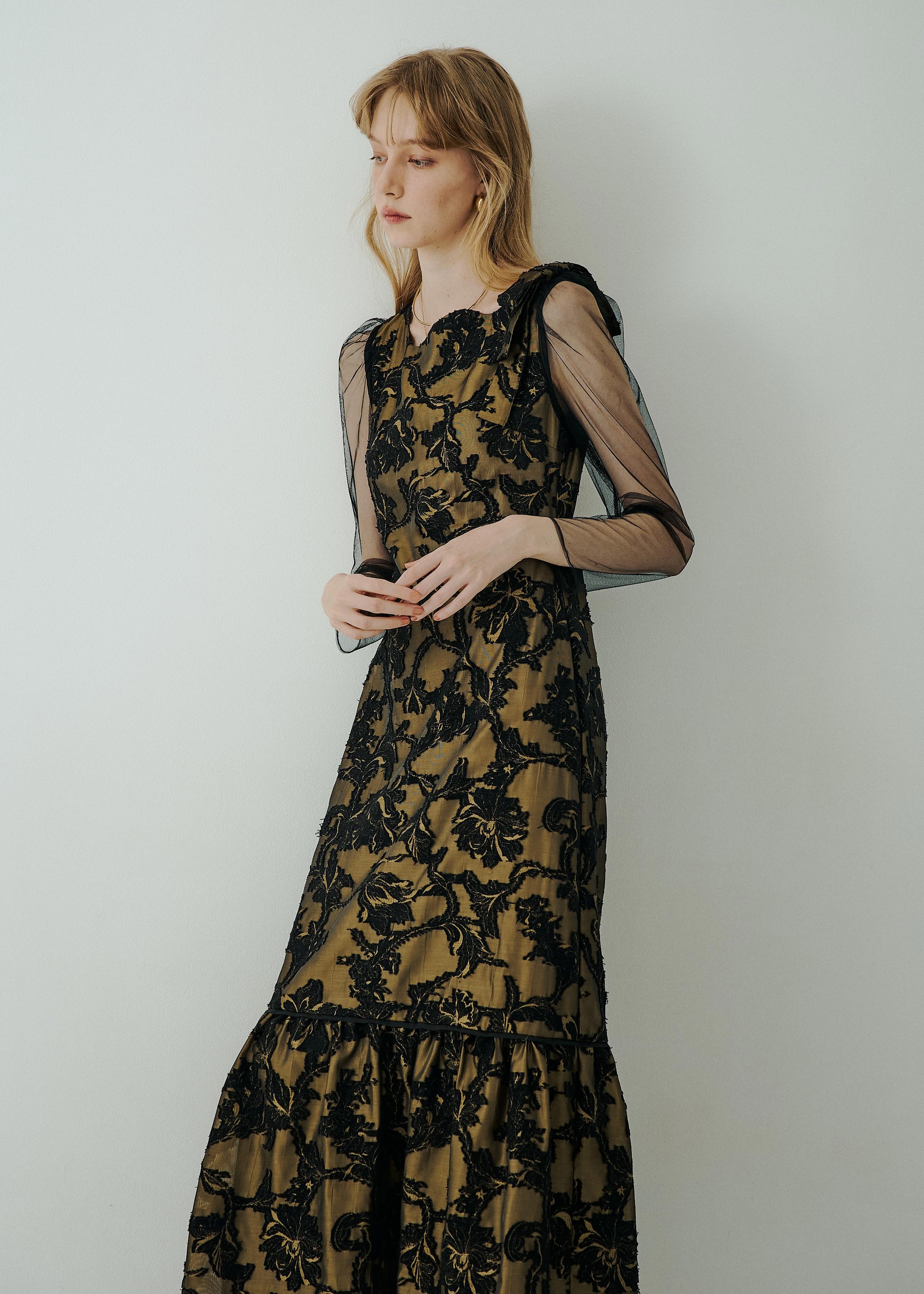 LE’RURE dorrydoll ドレス Mサイズ Shoulder ribbon tiered dressのドレス|Dorry Doll / LE'RURE